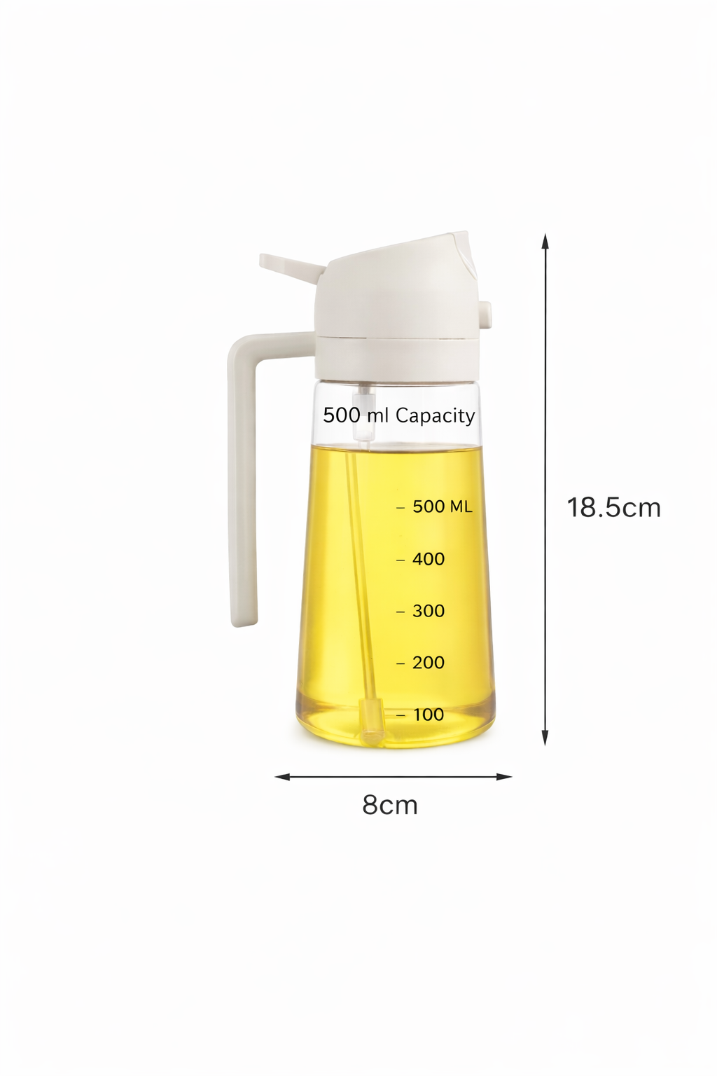 Oil Spray Bottle for Cooking - Refillable, Leak-Proof Kitchen Mister